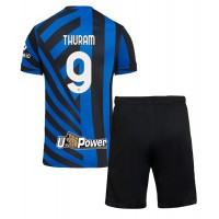 Inter Milan Marcus Thuram #9 Fußballbekleidung Heimtrikot Kinder 2024-25 Kurzarm (+ kurze hosen)